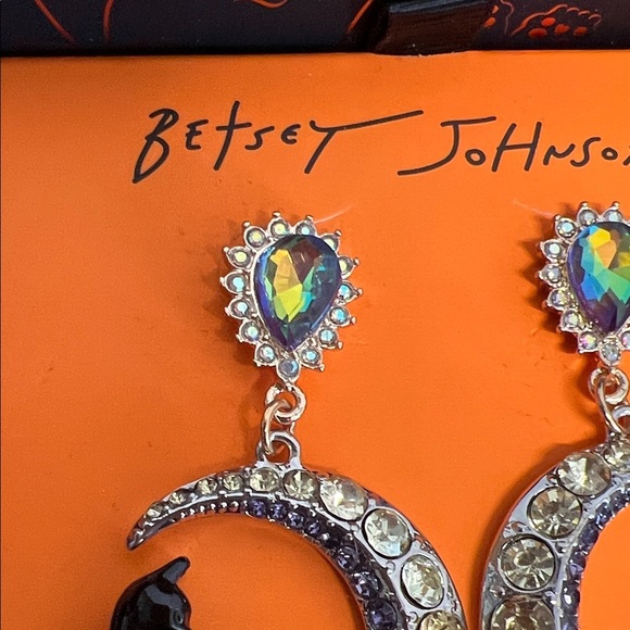 Betsey Johnson | Cat Crescent Earrings - Picture 4 of 9